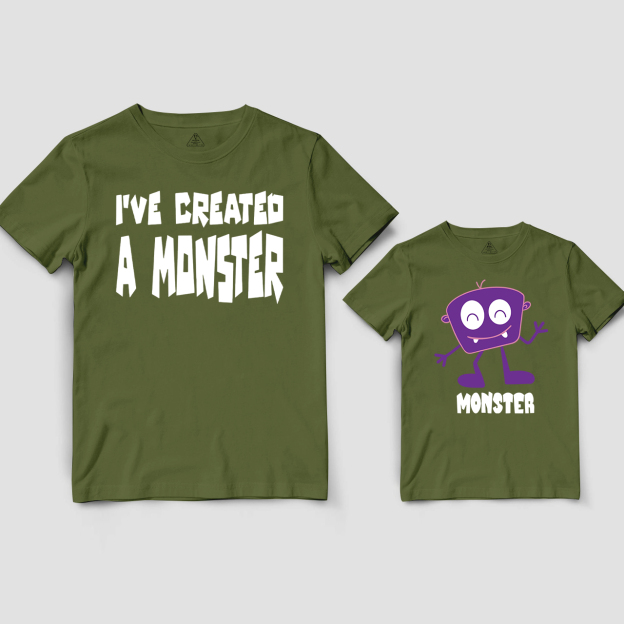 I've Created A Monster Dad&Me Matching Shirts