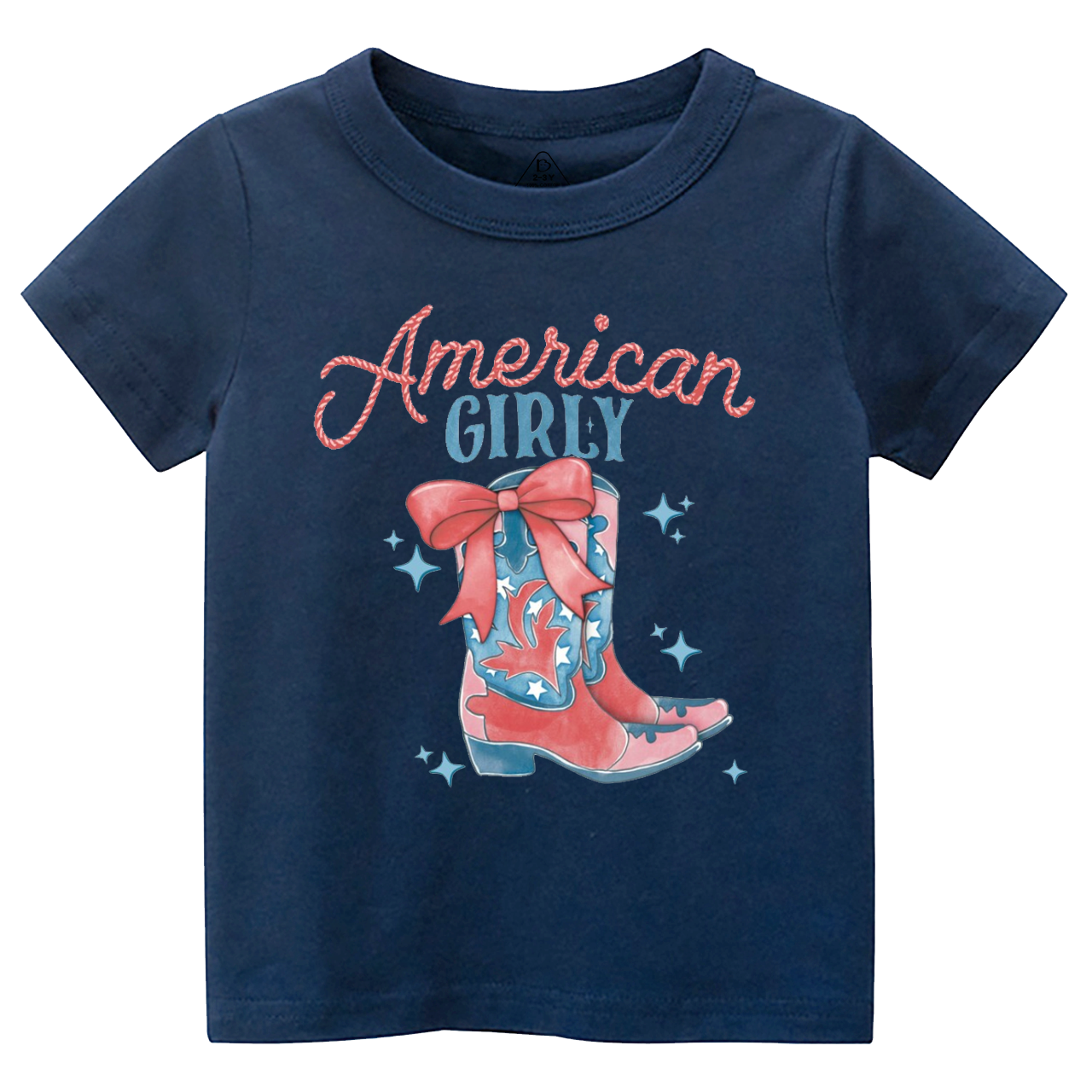 July 4th American Girly Cowgirl Toddler&Kid's Tees Beepumpkin 