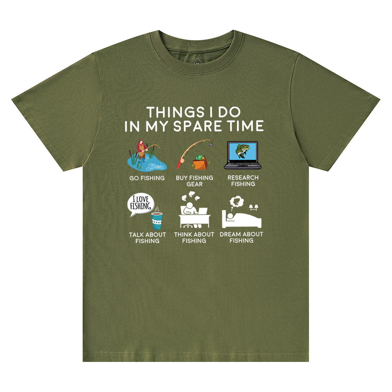 Fishing Things I Do In My Spare Time Dad T-Shirt