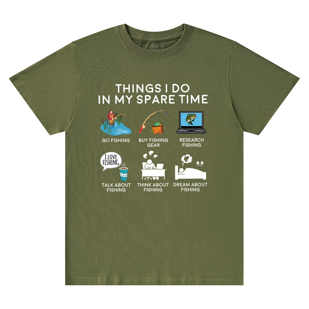 Fishing Things I Do In My Spare Time Dad T-Shirt