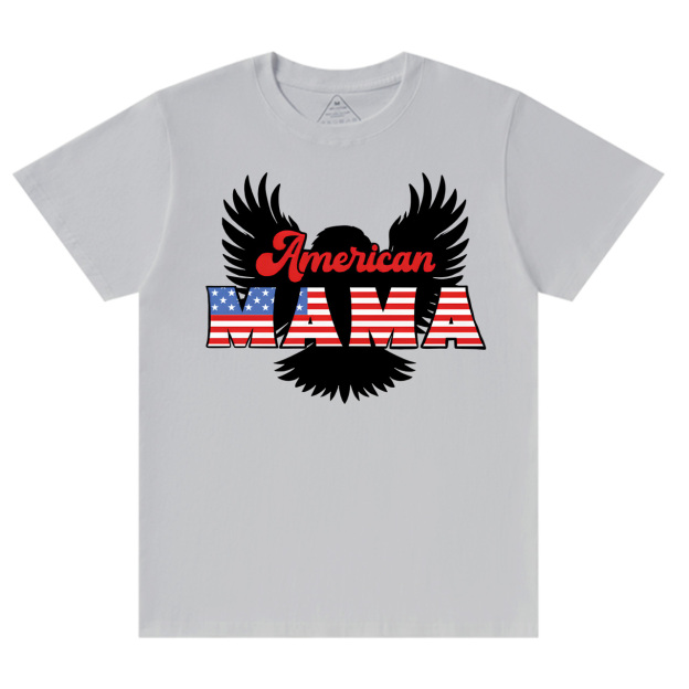 Patriotic Eagle Graphic Mama T-Shirts
