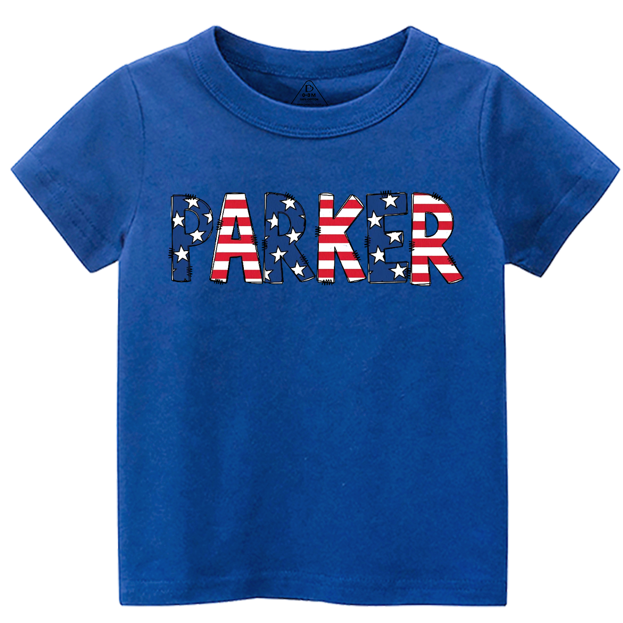 Personalized Name Patriotic Letters Toddler&Kid's Tees Beepumpkin 