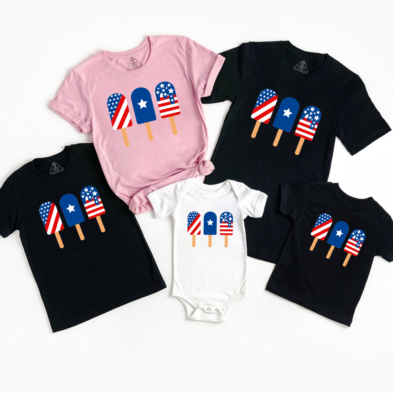 Patriotic 4th Of July Popsicle‘s Family Matching Shirts
