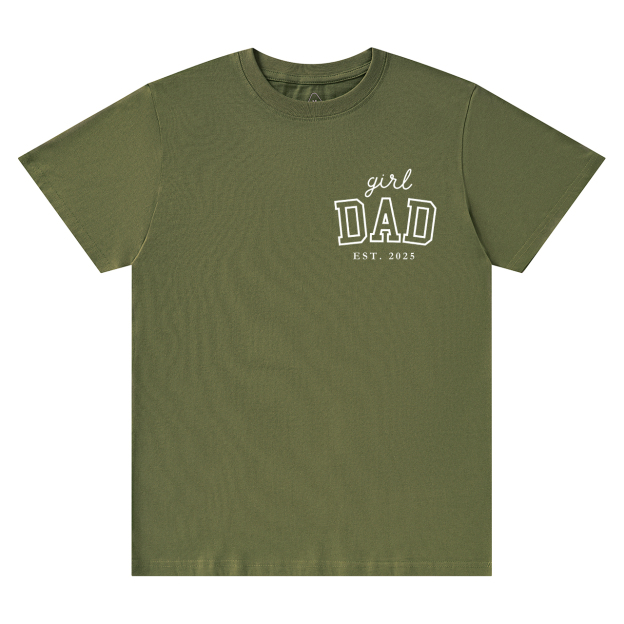 Personalized Girl Dad Est Year T-shirt