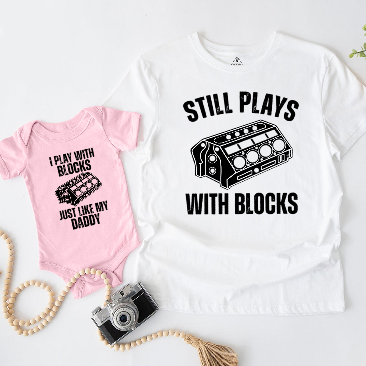 Funny Mechanic Dad and me Matching Gift Shirt