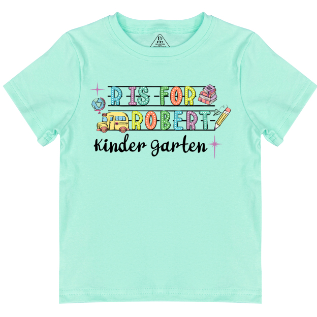 Personalized Alphabet Back To School Toddler&Kid's Tees Beepumpkin