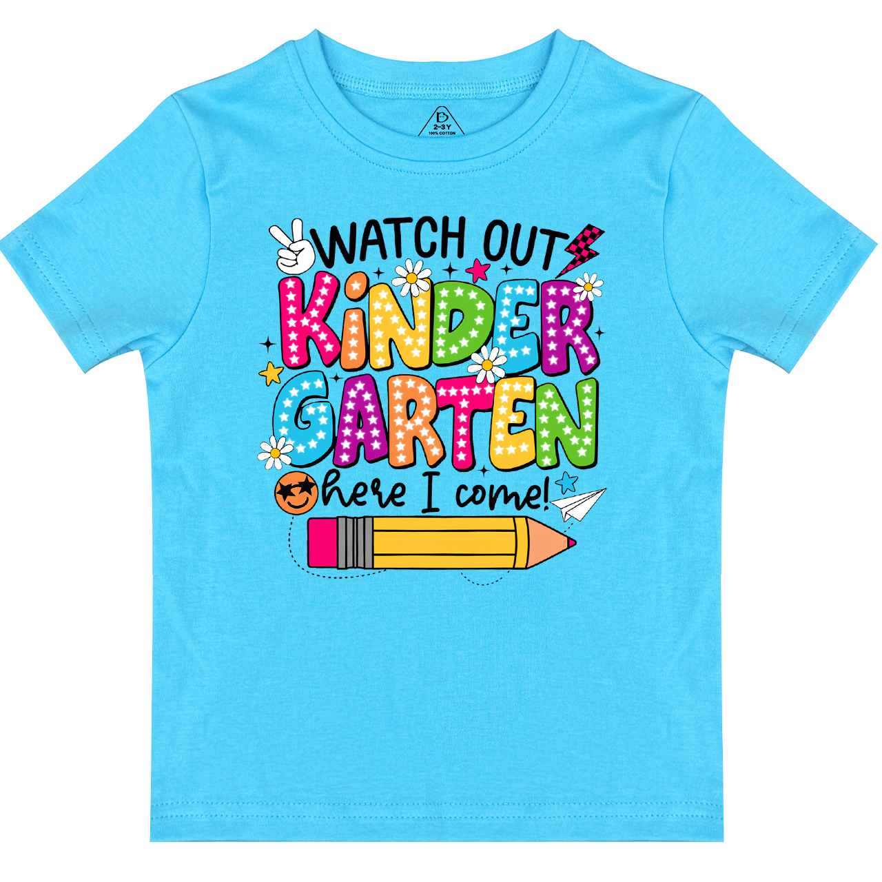 Personalized Watch Out Kindergarten Here I Come Toddler&Kid's Tees Beepumpkin