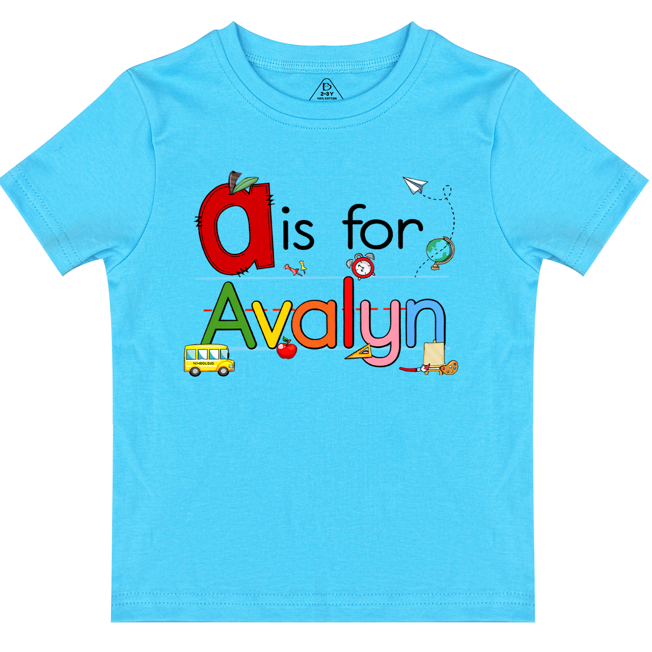 Personalized Color Name Toddler&Kid's Tees Beepumpkin