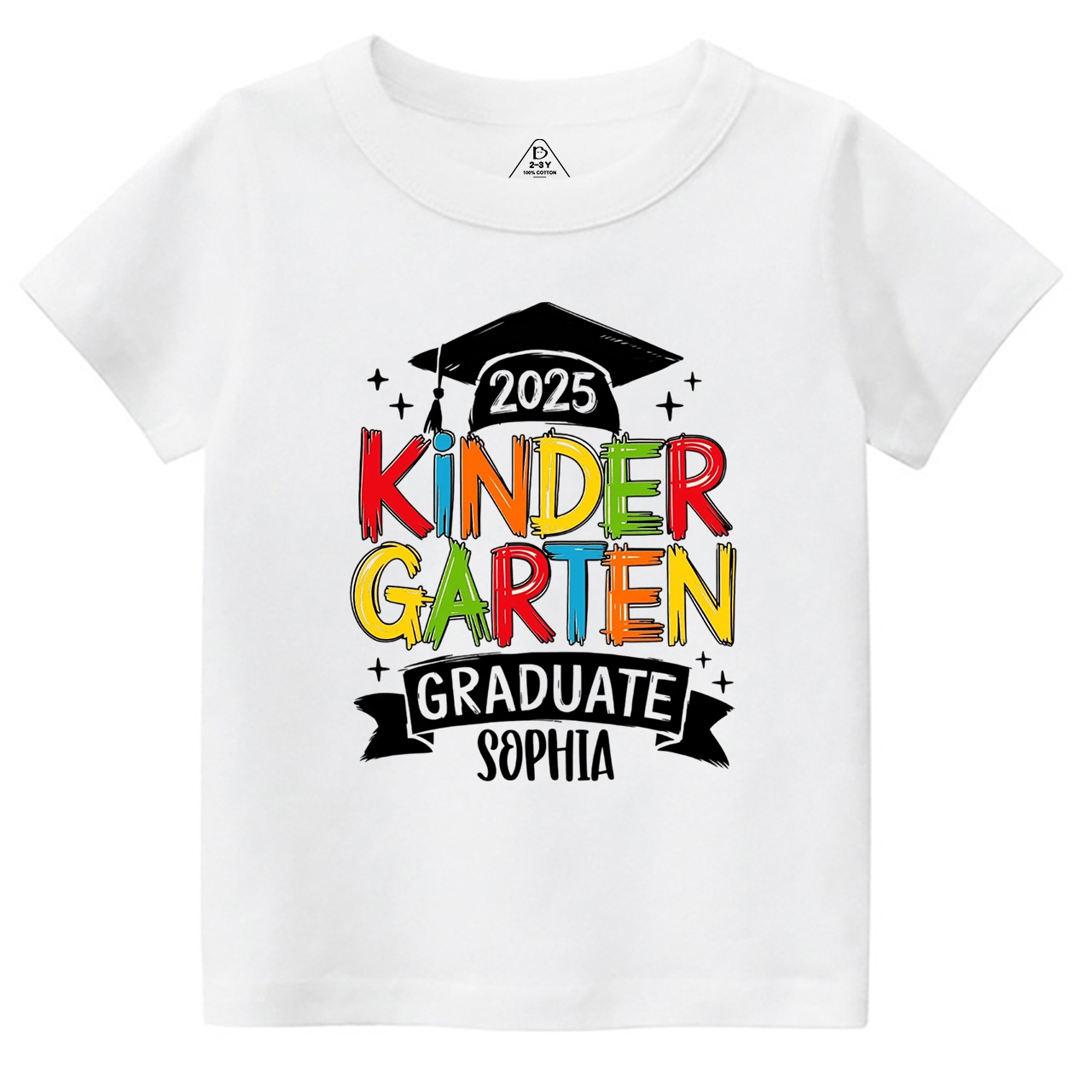 Personalized Kindergarten Graduation Toddler&Kid's Tees Beepumpkin