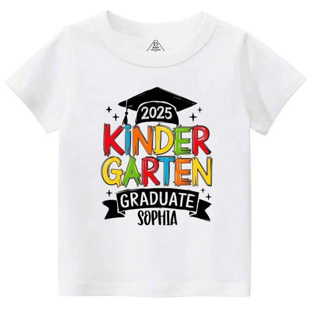 Personalized Kindergarten Graduation Toddler&Kid's Tees Beepumpkin