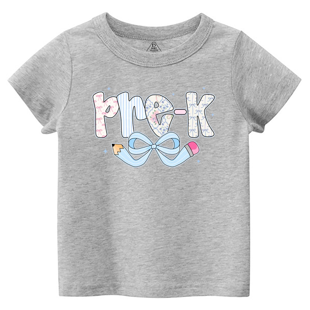 Personalized Pencil bow Grades Toddler&Kid's Tees Beepumpkin
