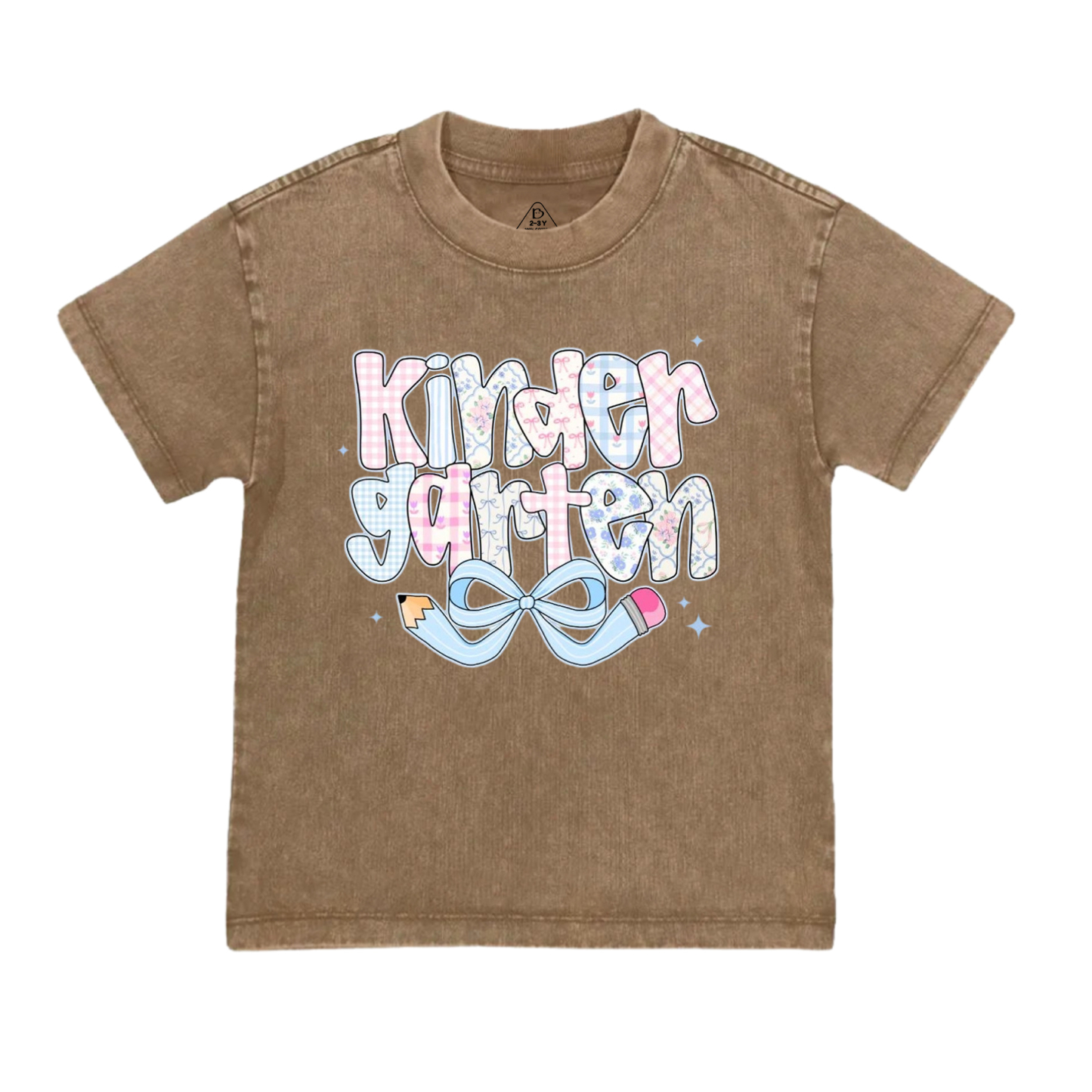 Personalized Pencil bow Grades Toddler&Kids Washed Tees