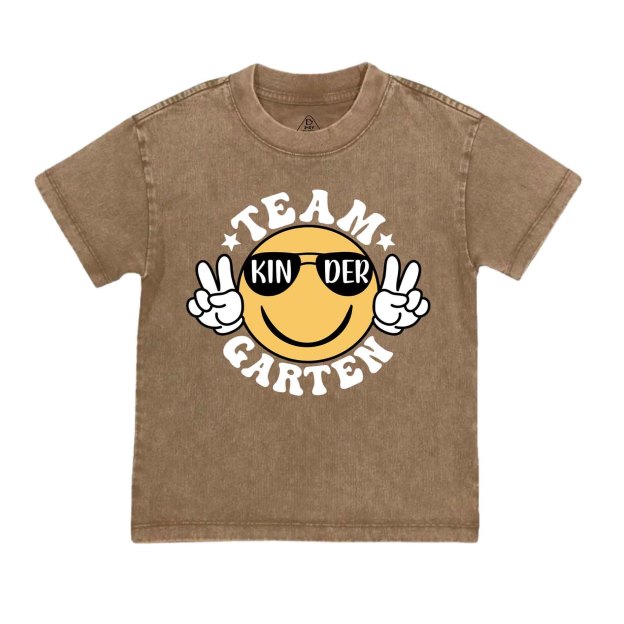 Team Kindergarten Toddler&Kids Washed Tees
