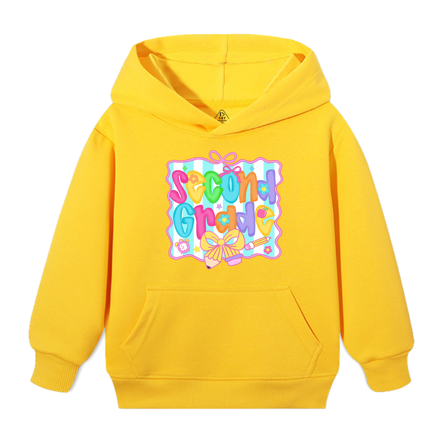 Personalized Preppy Back To School Bundle Kid's Hooded Sweatshirt Beepumpkin