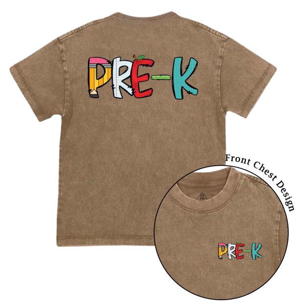 Personalized Grade Level Fun Toddler&Kids Washed Tees