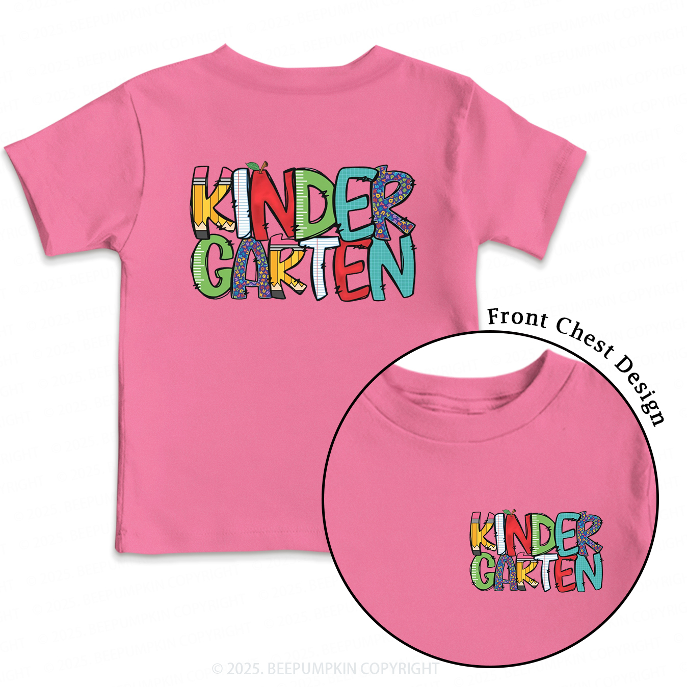 Personalized Grade Level Fun Toddler&Kid's Tees Beepumpkin 