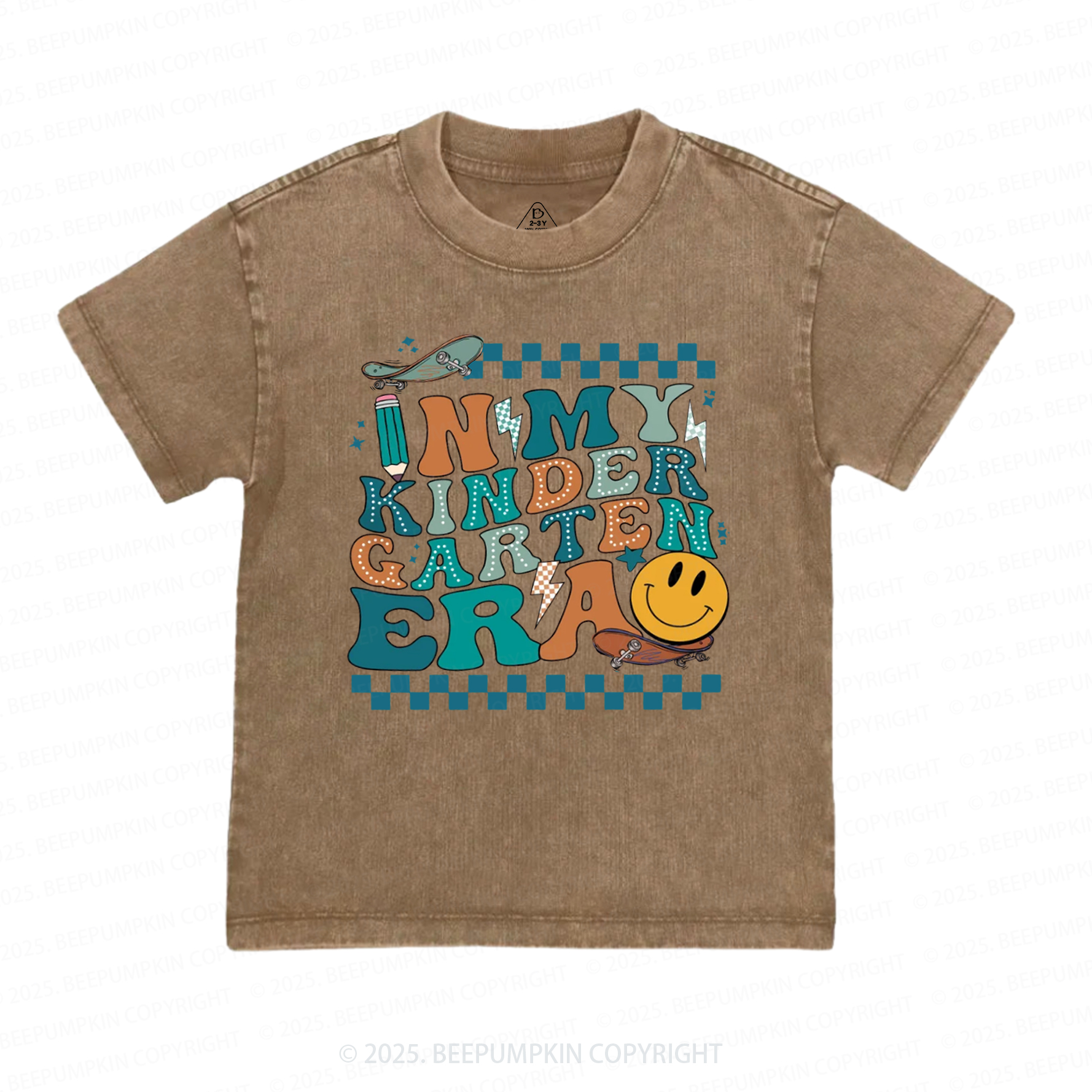 Personalized Back To School For Boys Toddler&Kids Washed Tees