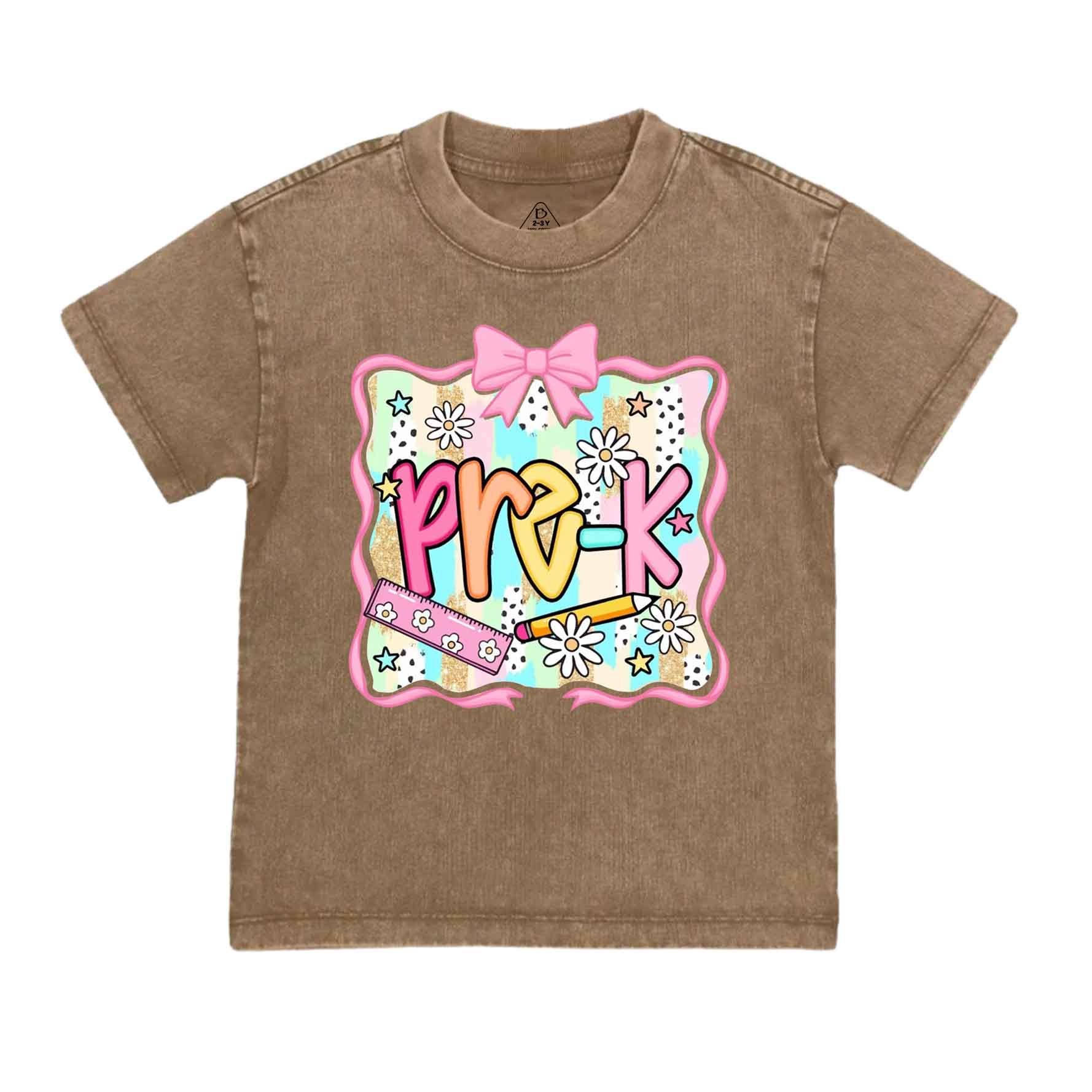 Personalized Color Grade Toddler&Kids Washed Tees