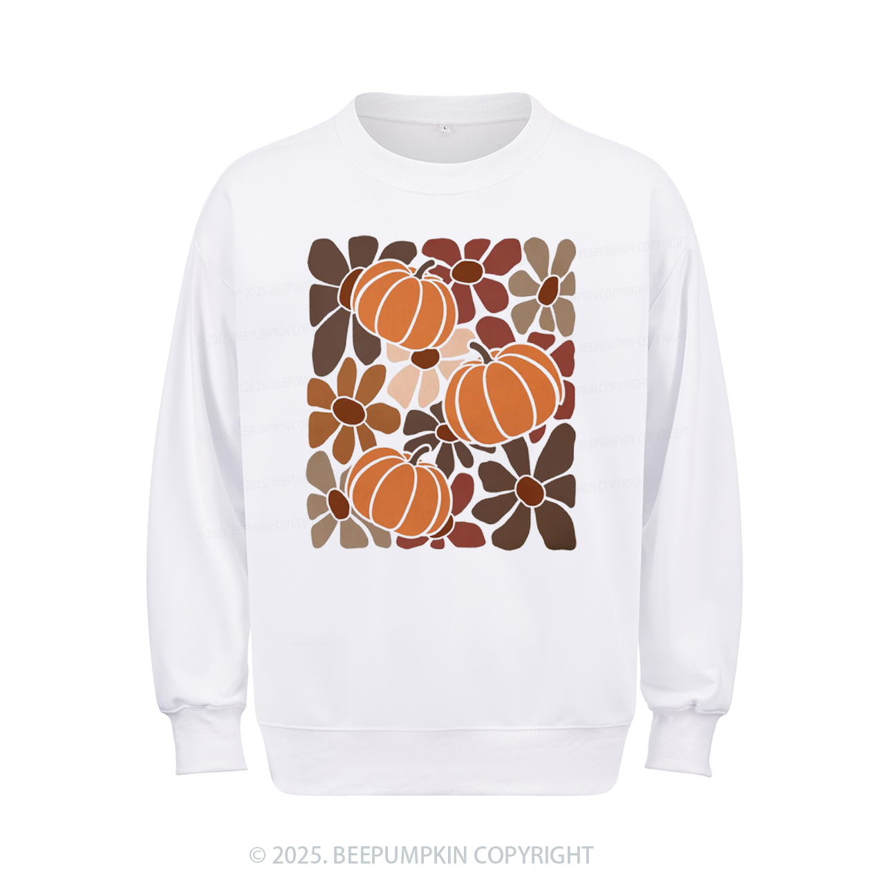 Boho Floral Fall Sweatshirt Beepumpkin