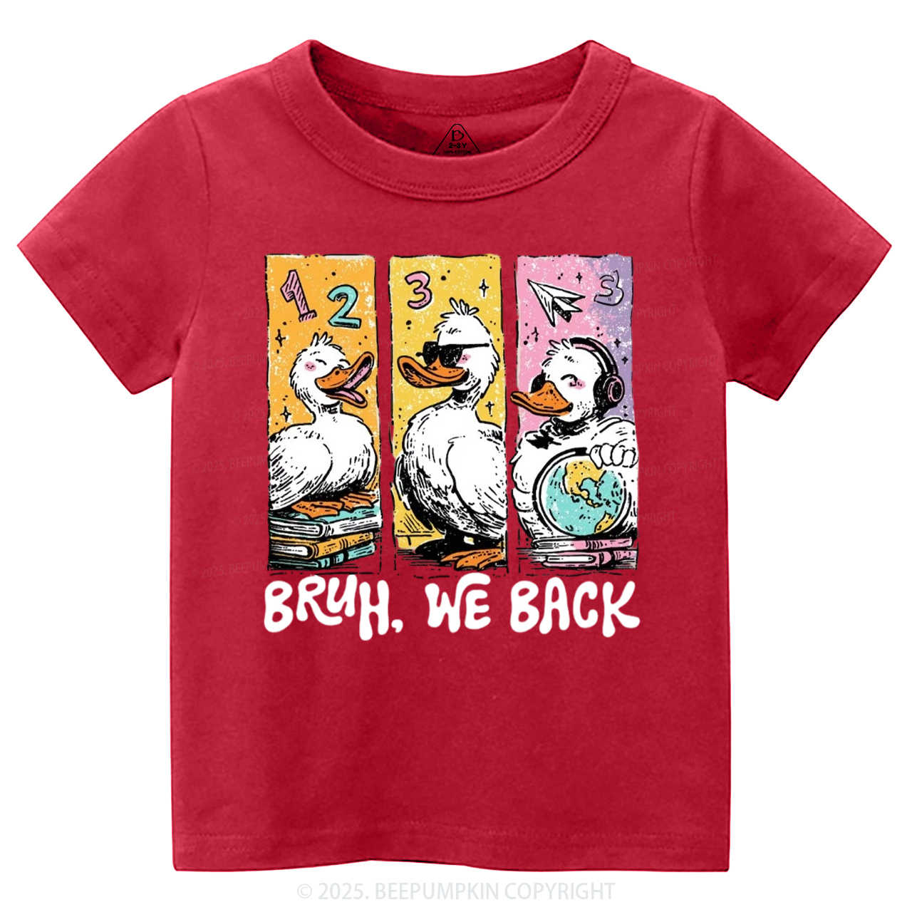 Bruh, We Back Kindergarten Toddler&Kid's Tees Beepumpkin