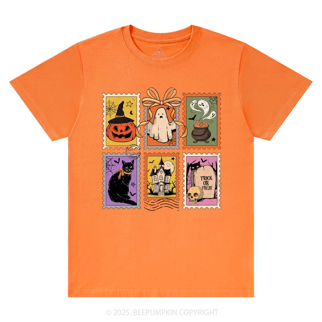 Retro Halloween Cat Ghost T-Shirts Beepumpkin 