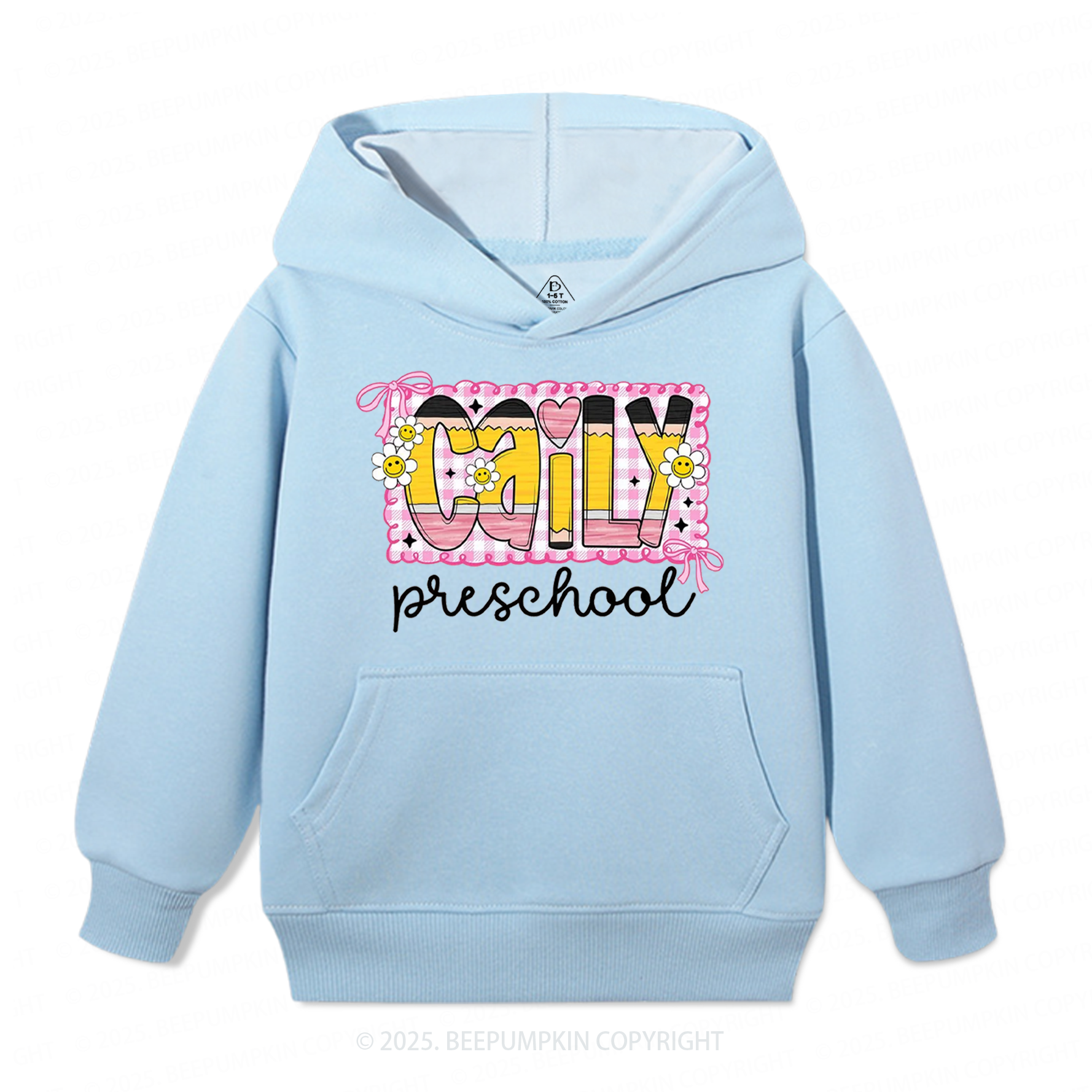Personalized Graffiti Pencil Name Kid's Hoodies Beepumpkin