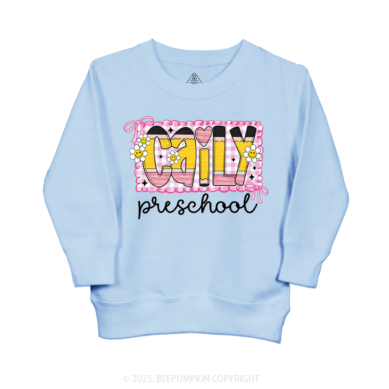 Personalized Graffiti Pencil Name Kid's Sweatshirt