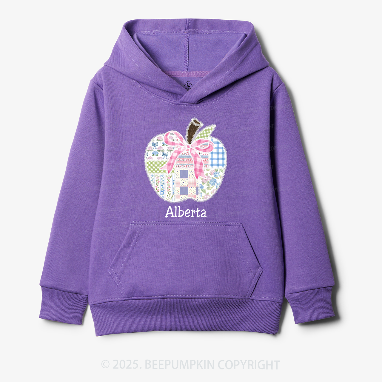 Personalized Lace Apple Name Kid's Hoodies Beepumpkin