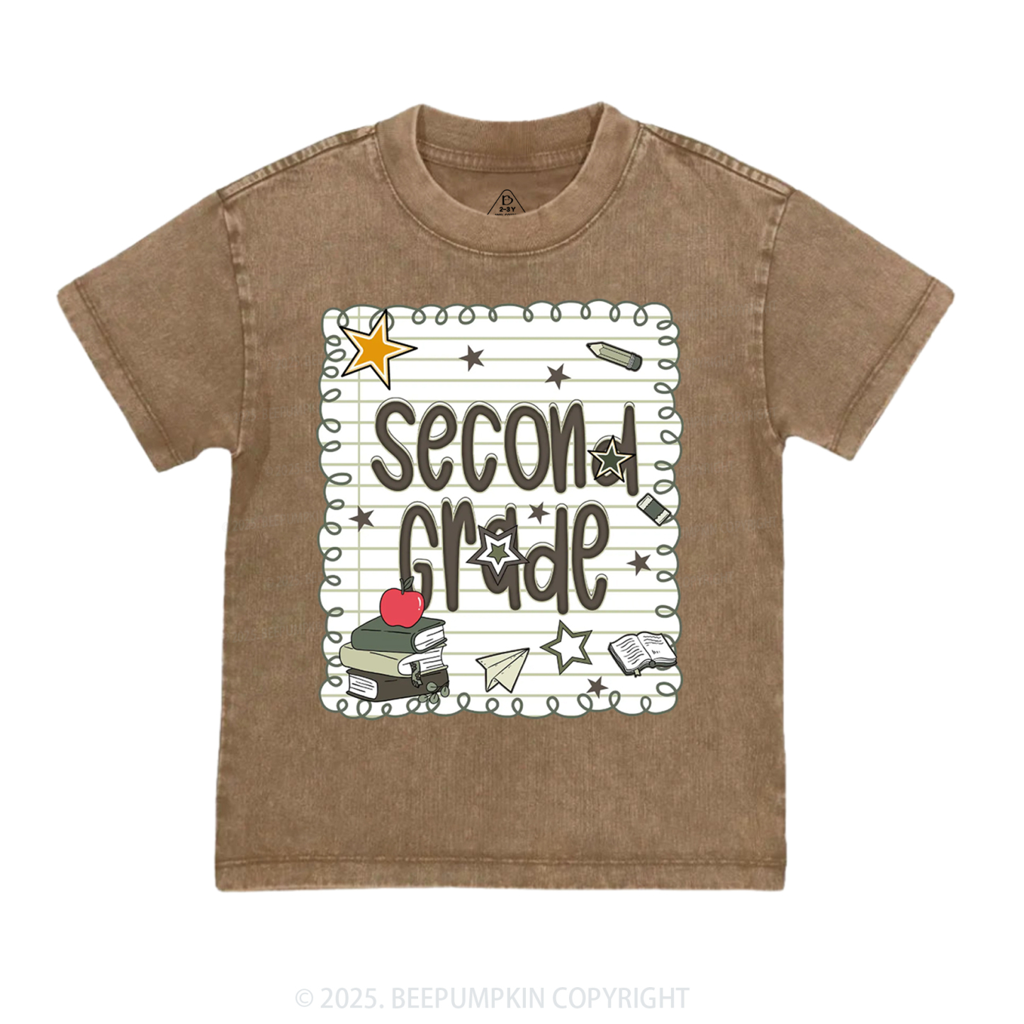 Personalized Starry School Days Toddler&Kids Washed Tees
