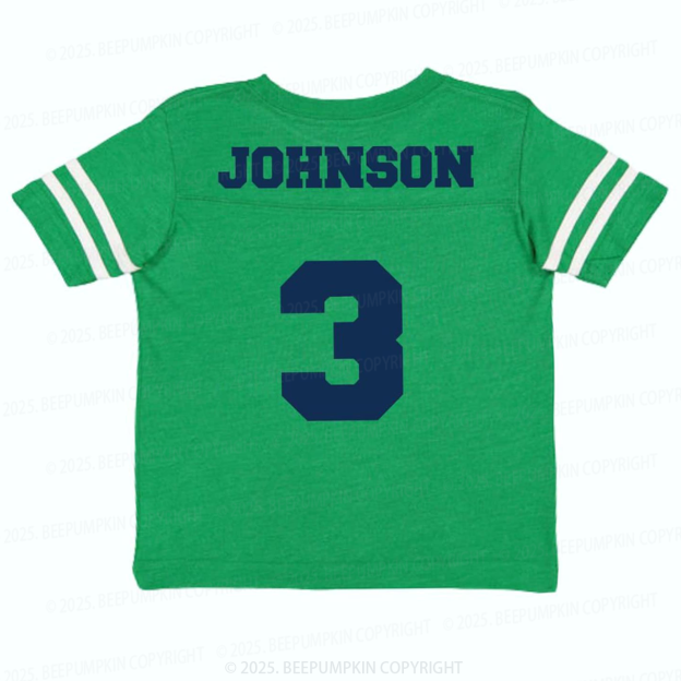 Personalized Name Toddler&Kid's Football Jersey Beepumpkin