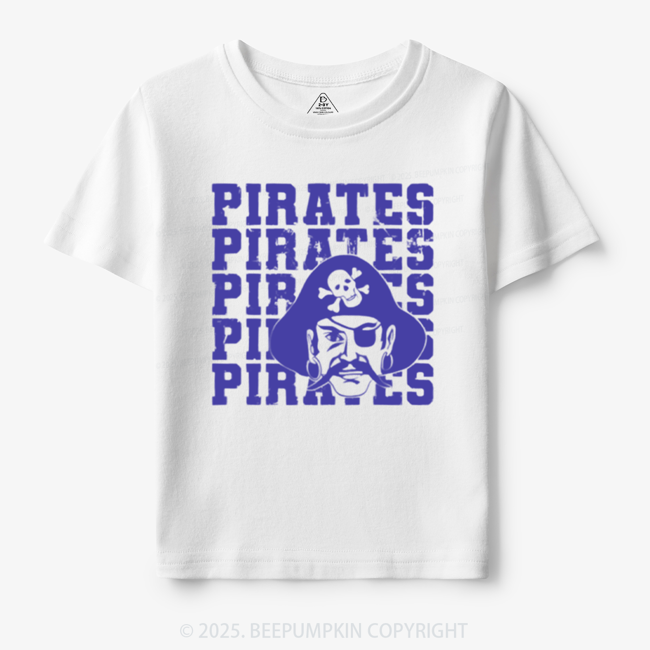 Personalized Pirates Mascot Toddler&Kid's Tees Beepumpkin