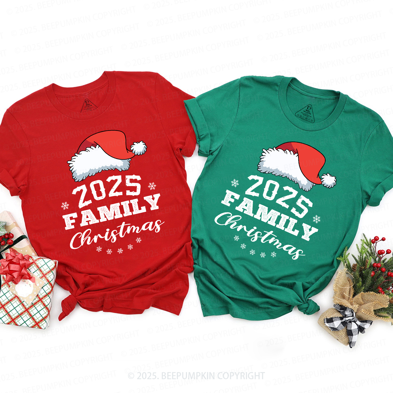 Family Christmas 2025 Lucky Day T-Shirt For Family Beepumpkin