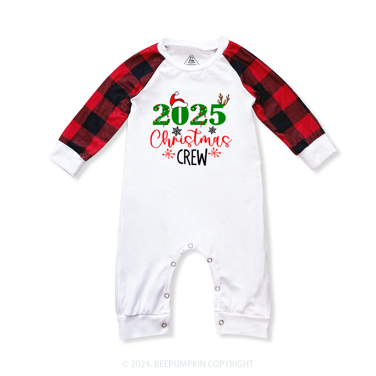 2025 Snow Christmas Family Matching Pajamas For Family Beepumpkin