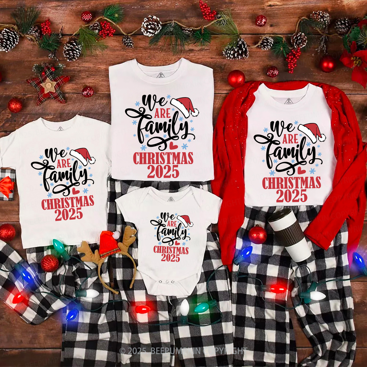 2025 We Are Family Christmas Reunion Matching Shirts Beepumpkin
