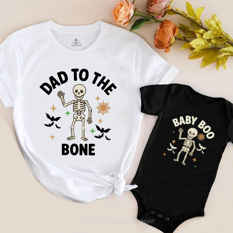 Personalized Bone To Be Together Halloween Family Matching Shirts