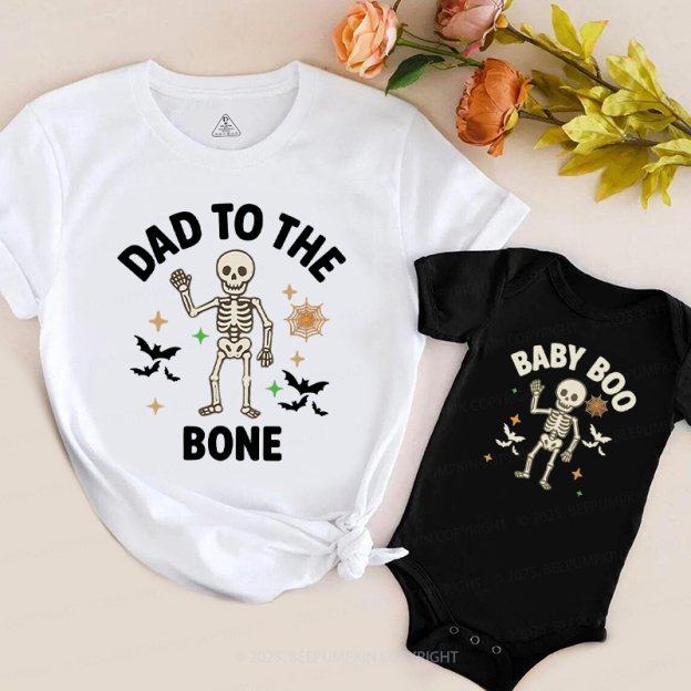 Personalized Bone To Be Together Halloween Family Matching Shirts