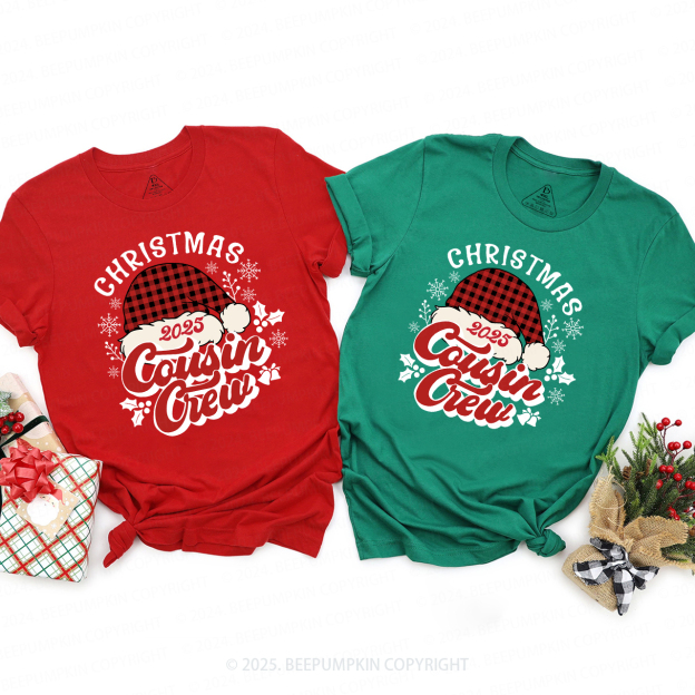 2025 Xmas Gift for Cousins-Cousin Crew Matching Shirts