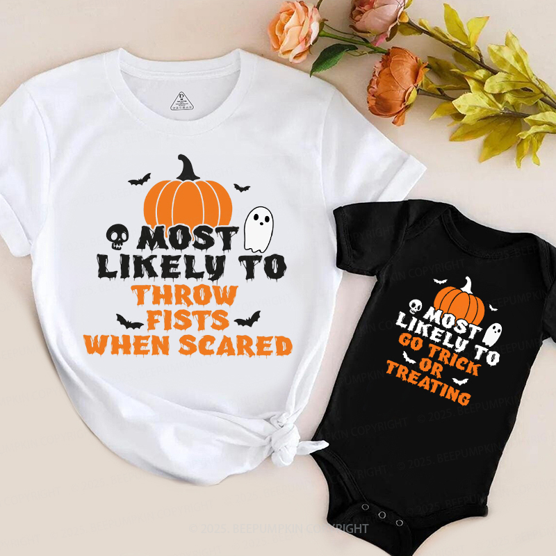 Personalized Most Likely To Halloween Family Matching Shirts