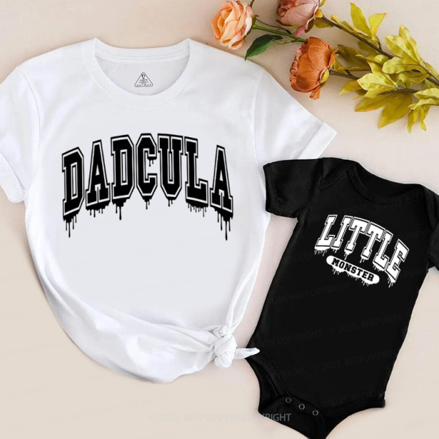 Personalized Little Monster Halloween Family Matching Shirts