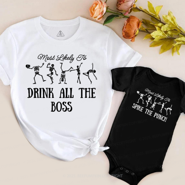 Personalized Wickedly Likely Halloween Family Matching Shirts