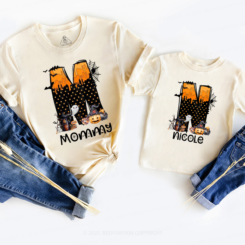 Personalized Monogrammed Halloween Family Matching Shirts