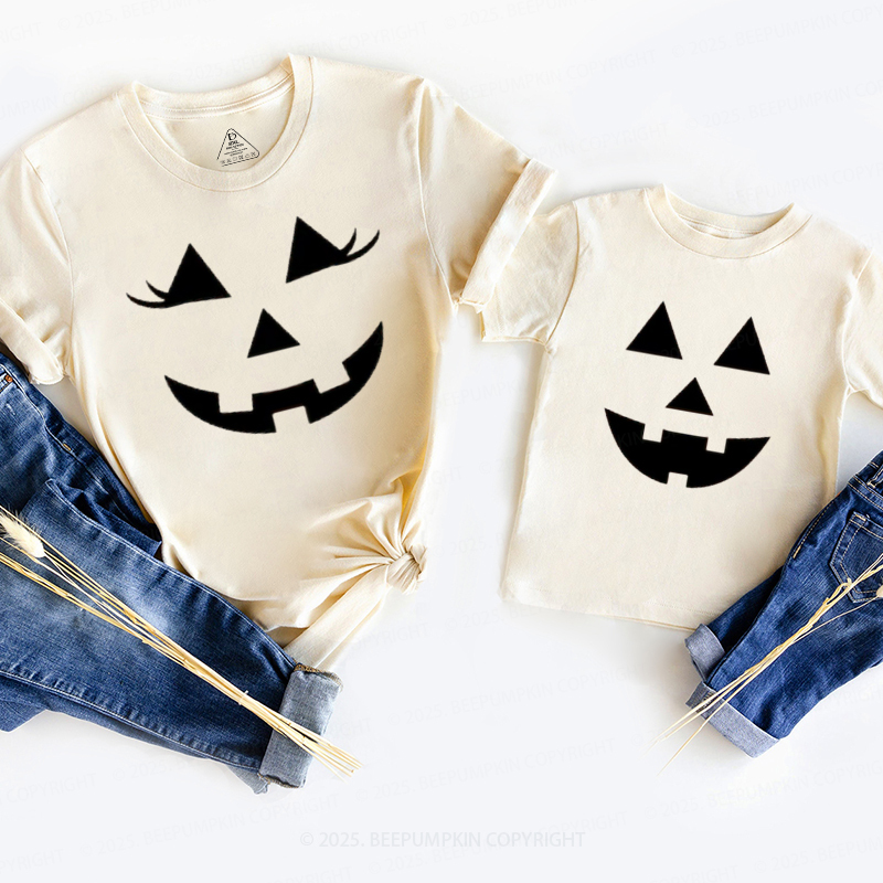 Personalized Halloween Face Family Matching Shirts