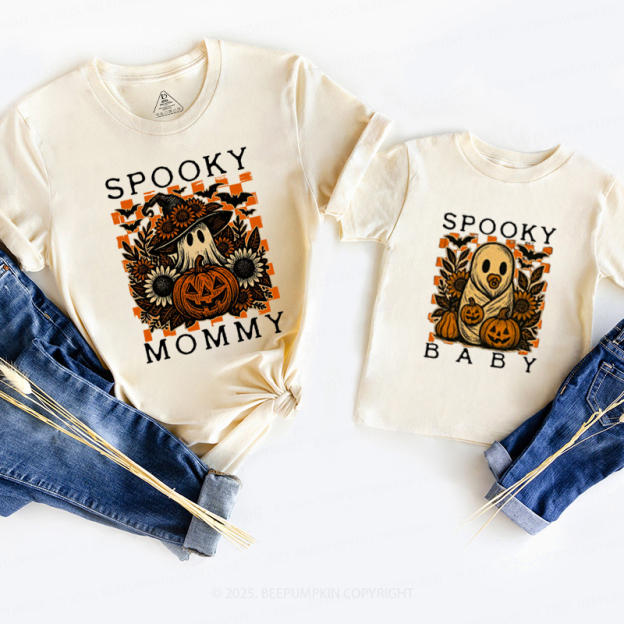 Personalized Pumpkin Patch Ghosts Halloween Family Matching Shirts