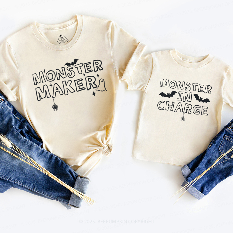 Personalized Little Monster Crew Halloween Family Matching Shirts