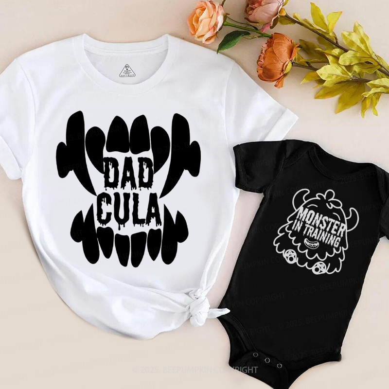 Monstrous Vibes Halloween Family Matching Shirts