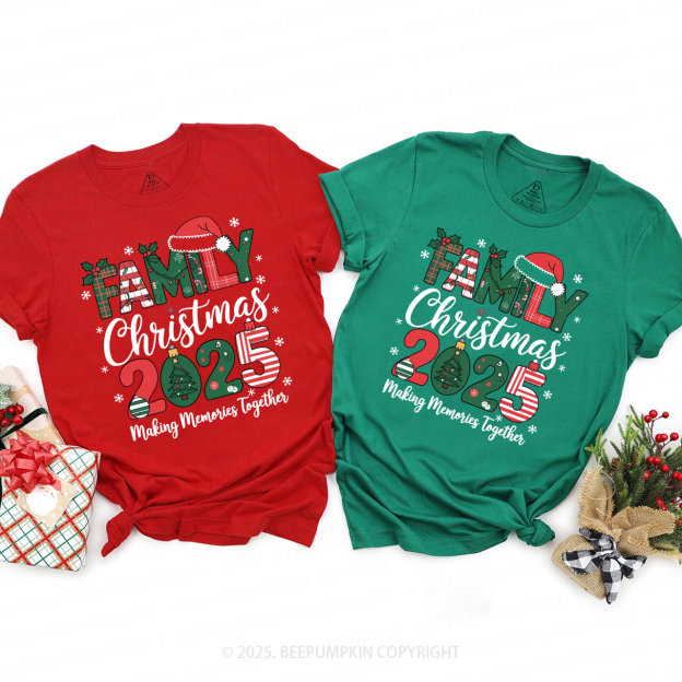 2025 Christmas Family Matching T-Shirts Beepumpkin