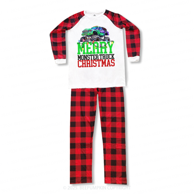 Monster Truck Christmas Family Matching Pajamas