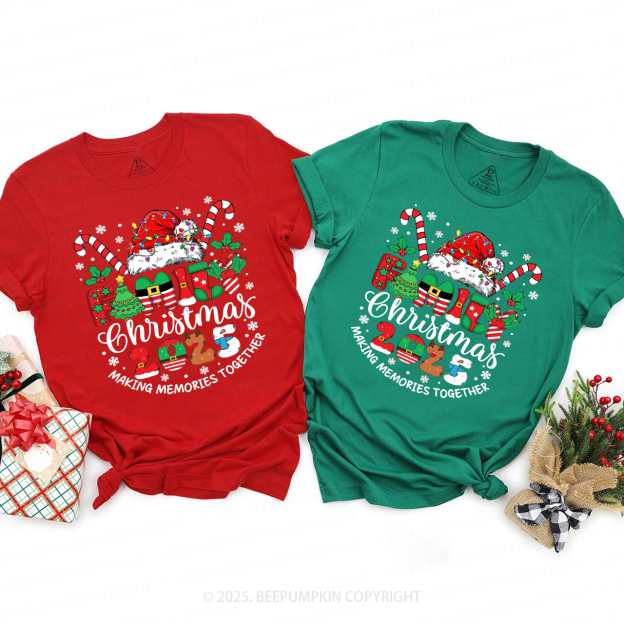 Making 2025 Memories Together Family Matching T-Shirts Beepumpkin