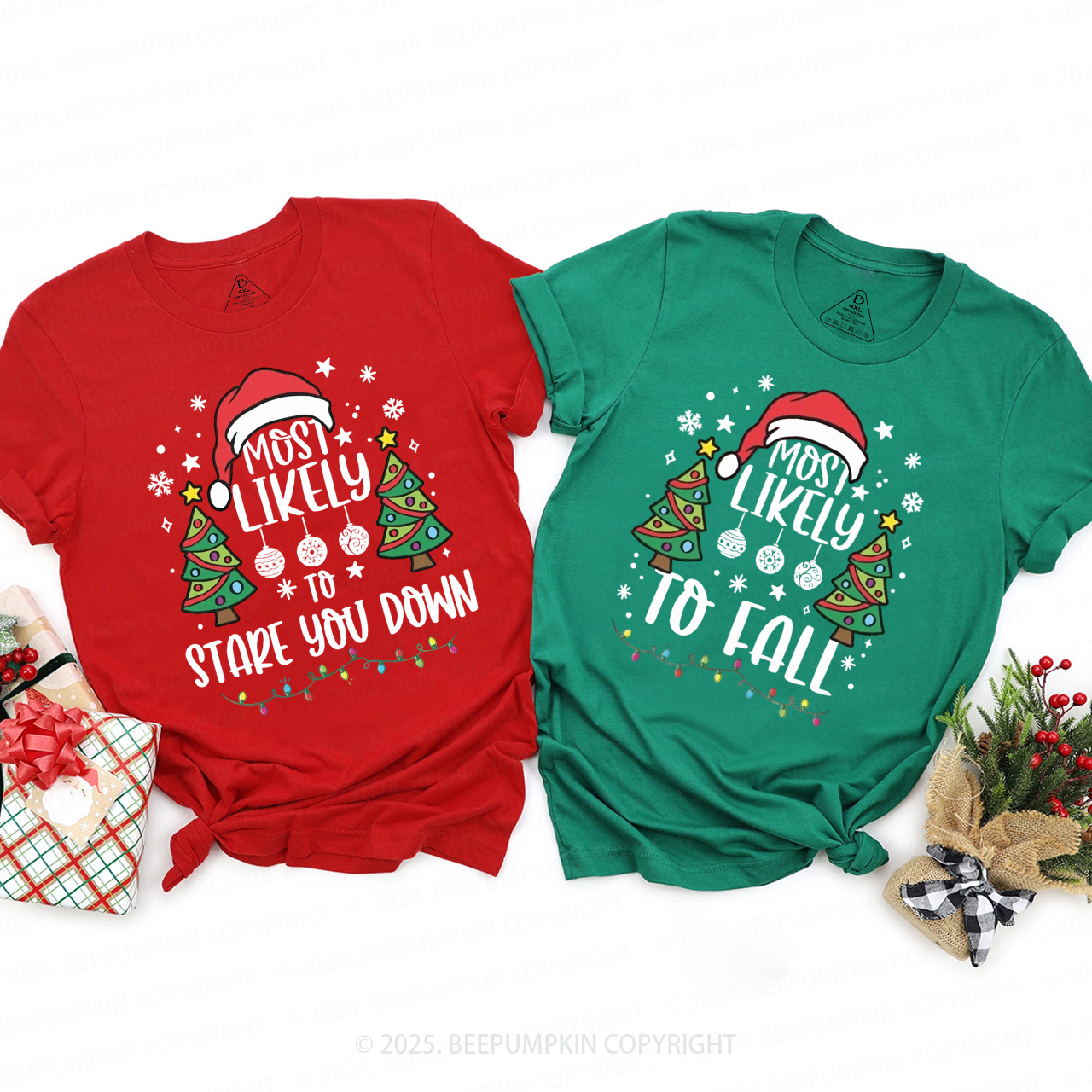 Personalized 30 Most Likely To Family Matching T-Shirts Beepumpkin