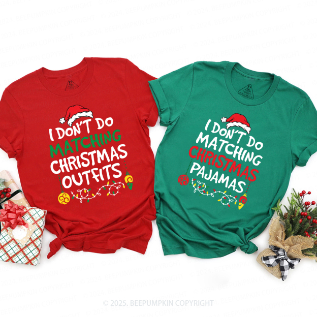 Personalized Mama Made Me Do It Christmas Family Matching T-Shirts Beepumpkin